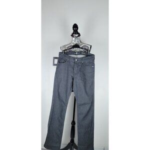 7 For All Mankind Mens Slimmy Jeans Gray Dark Wash Denim Modern Fit Size 32 x 33